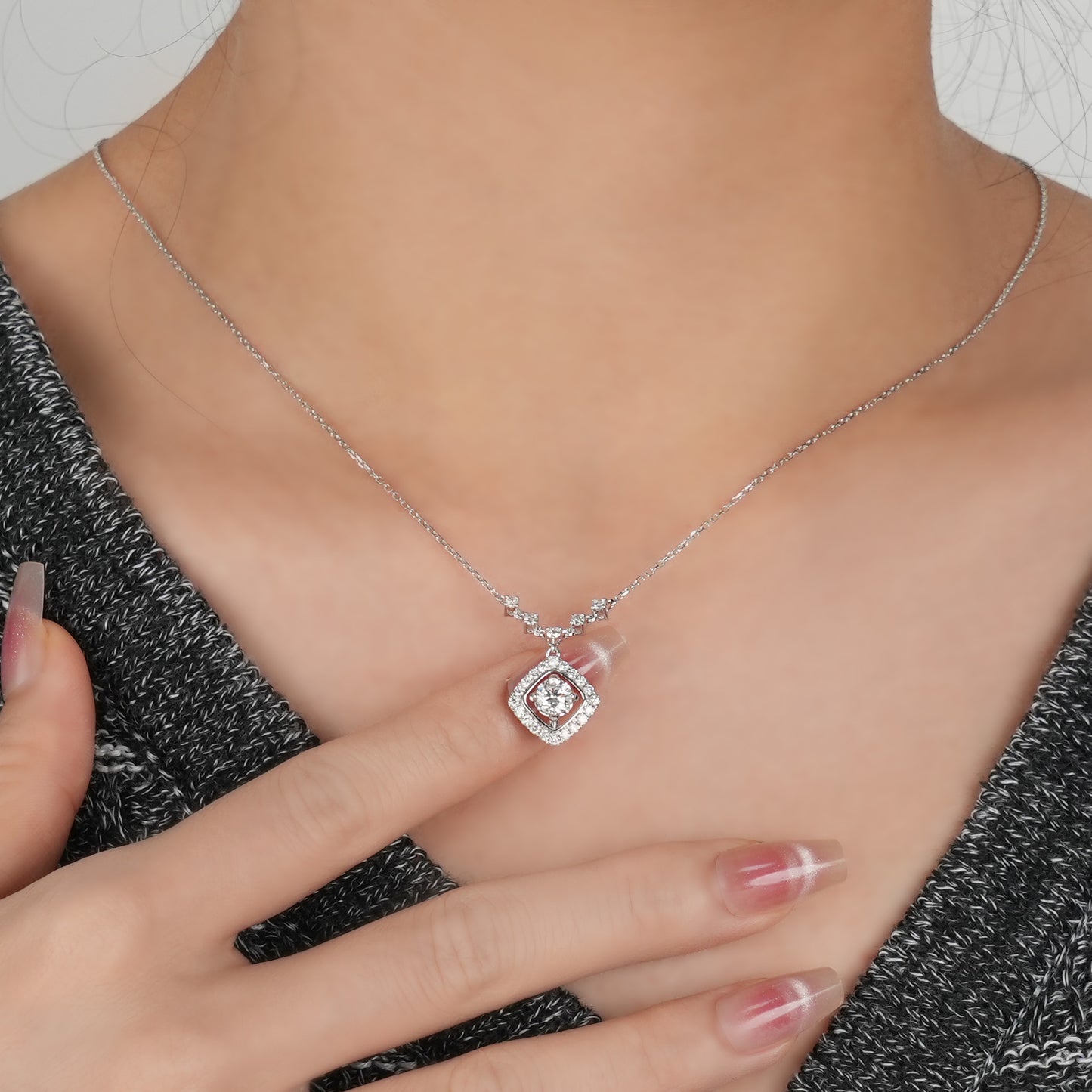 Small Sugar Cube Necklace