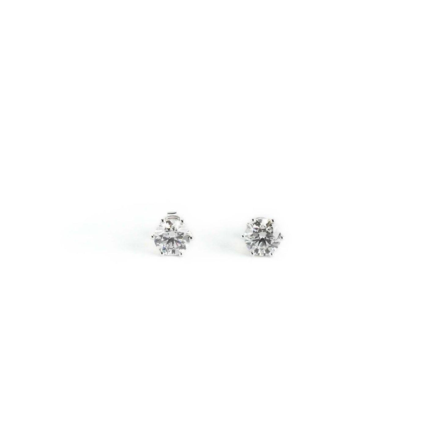Ear Studs with Six Prongs