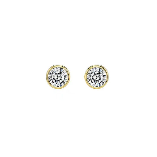 Aurora Circle Lab-Grown Diamond Earrings