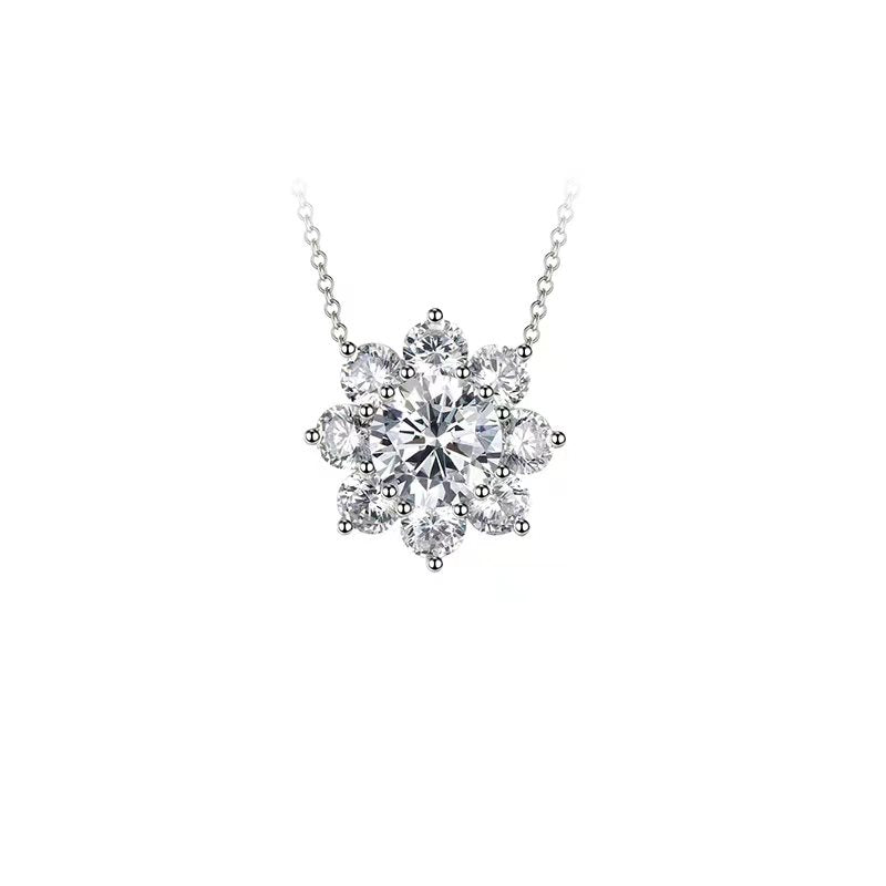 Sparkling Blossom Lab-Grown Diamond Necklace