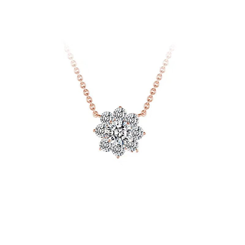 Sparkling Blossom Lab-Grown Diamond Necklace