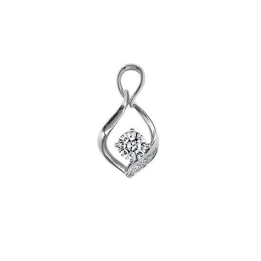 Silver Melody Luminance Lab-Grown Diamond Pendant